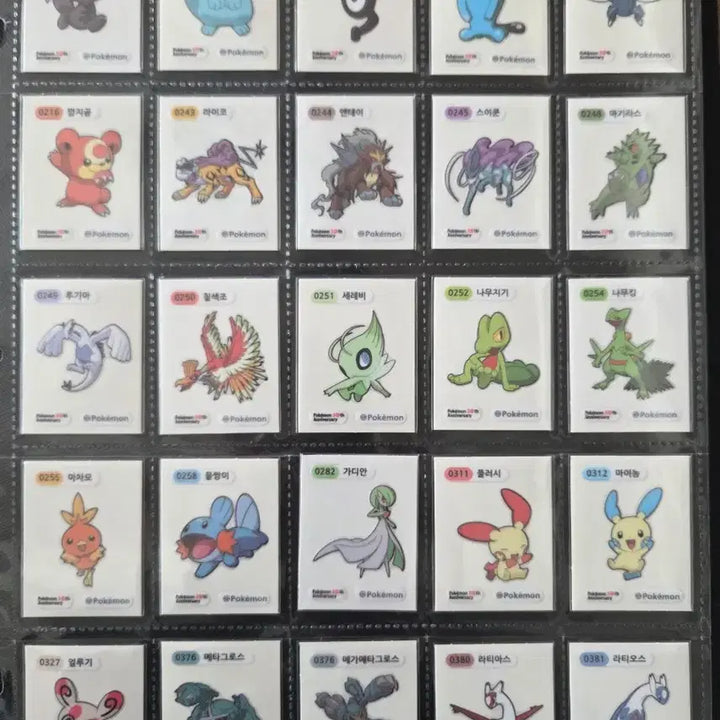[BUNJANG] Pokemon 30th Anniversary Season 5 Full Set Sticker Collection / 포켓몬 30주년 시즌5 띠부씰 전종