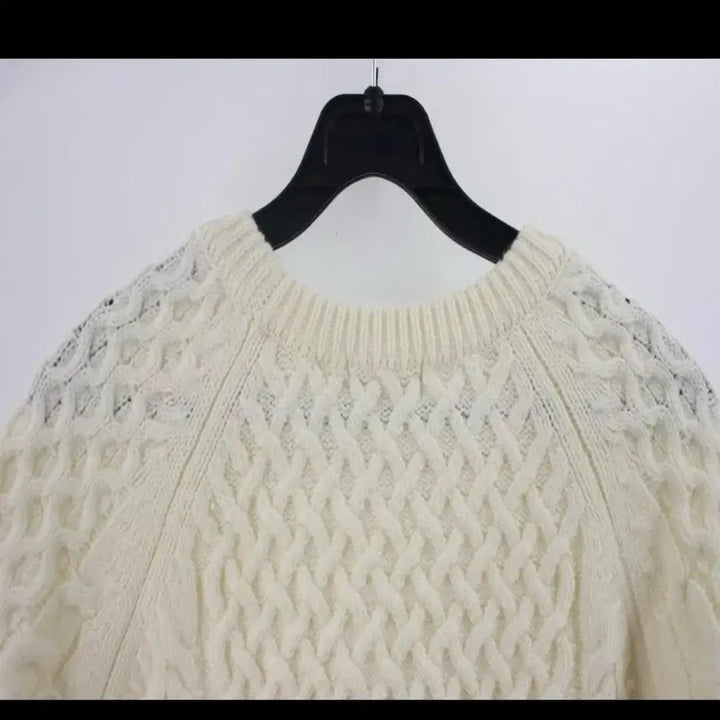 [BUNJANG] LEPSIM Ivory Cable Knit Sweater / LEPSIM 아이보리 꽈배기 빈티지 레글런 니트
