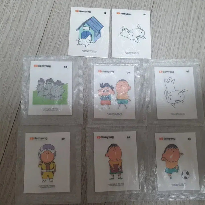 [BUNJANG] Samyang Jjangu Character Stickers / 삼양짱구 흰둥이 맹구 띠부씰