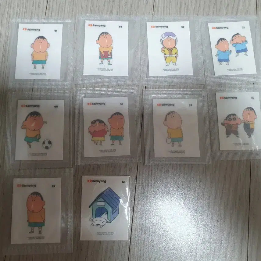 [BUNJANG] Samyang Jjangu Character Stickers / 삼양짱구 흰둥이 맹구 띠부씰