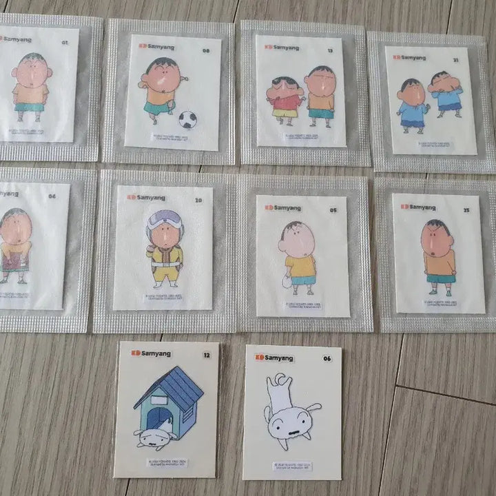 [BUNJANG] Samyang Jjangu Character Stickers / 삼양짱구 흰둥이 맹구 띠부씰