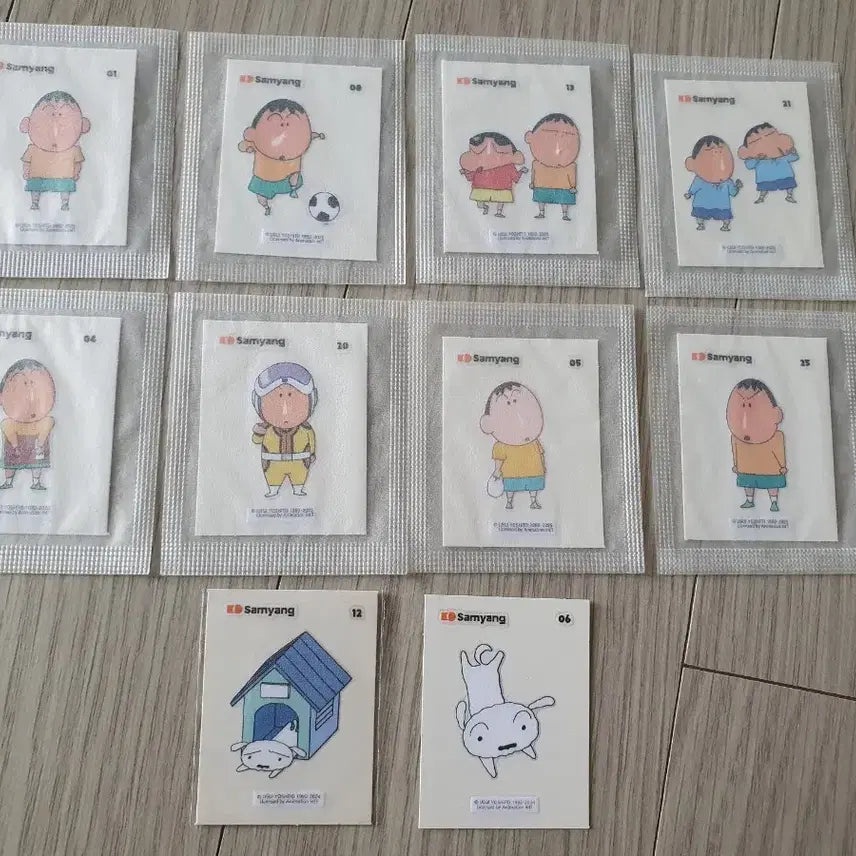 [BUNJANG] Samyang Jjangu Character Stickers / 삼양짱구 흰둥이 맹구 띠부씰