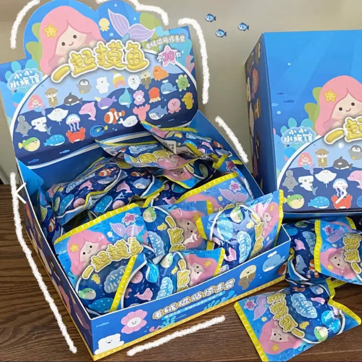 [BUNJANG] Marine Life Magnet Doll Keyring / 해양생물 마그넷 자석 인형 키링 콩알눈
