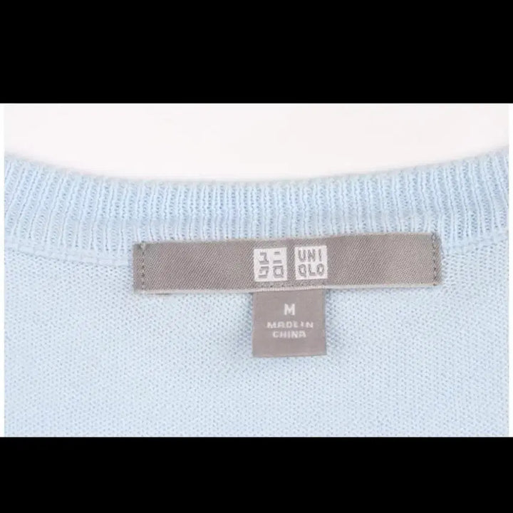 [SOLD OUT] UNIQLO 유니클로 라이트블루 하늘색 코튼 가디건