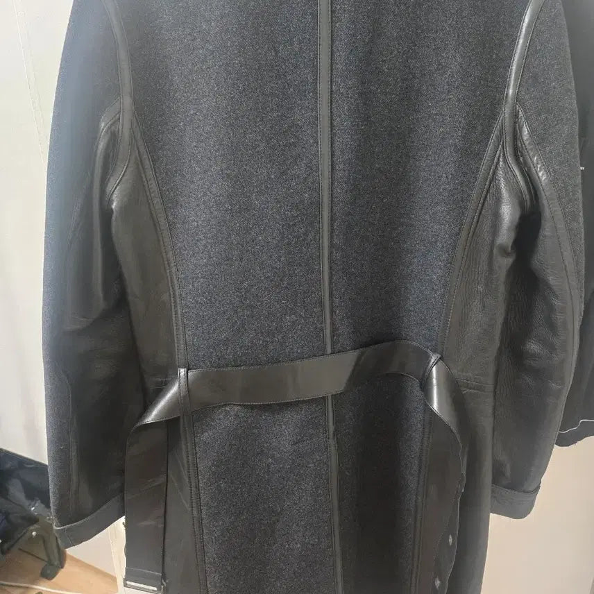 [SOLD OUT] [희귀/정품] 구찌 14FW 런웨이 피스 울-레더 하이브리드 바이커코트