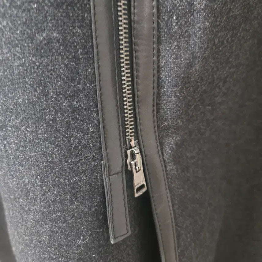 [SOLD OUT] [희귀/정품] 구찌 14FW 런웨이 피스 울-레더 하이브리드 바이커코트