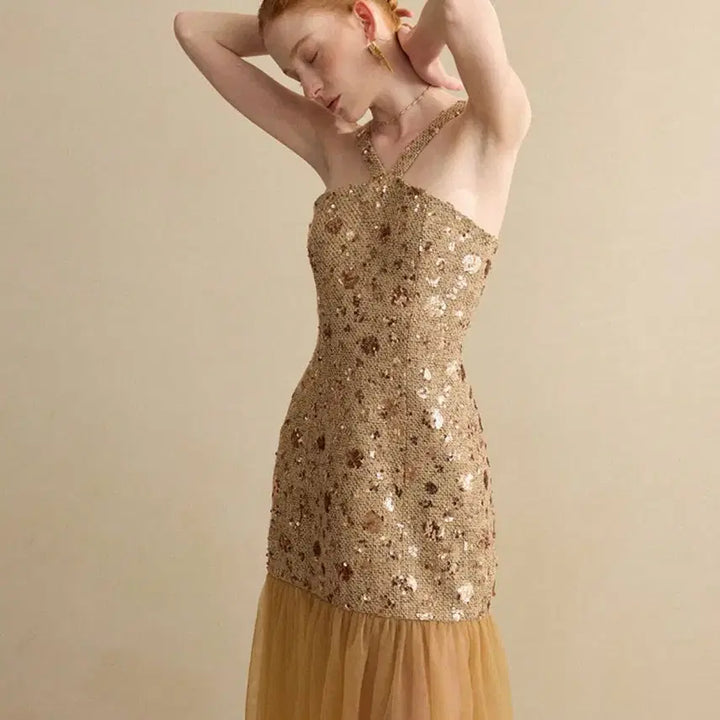[BUNJANG] Sinsden Stardust Tulle Dress / [신스덴] 스타더스트 튤 원피스