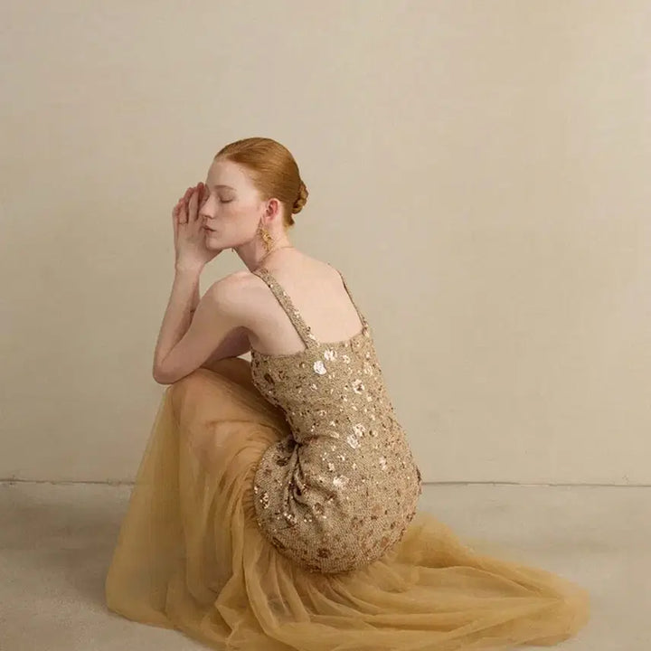 [BUNJANG] Sinsden Stardust Tulle Dress / [신스덴] 스타더스트 튤 원피스