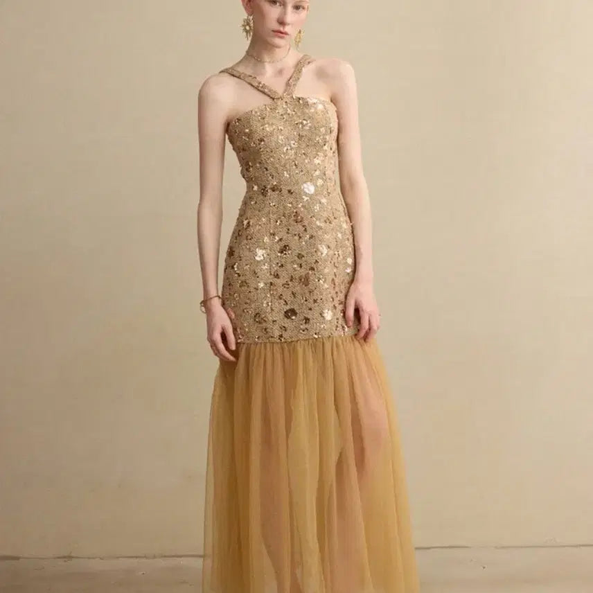 [BUNJANG] Sinsden Stardust Tulle Dress / [신스덴] 스타더스트 튤 원피스