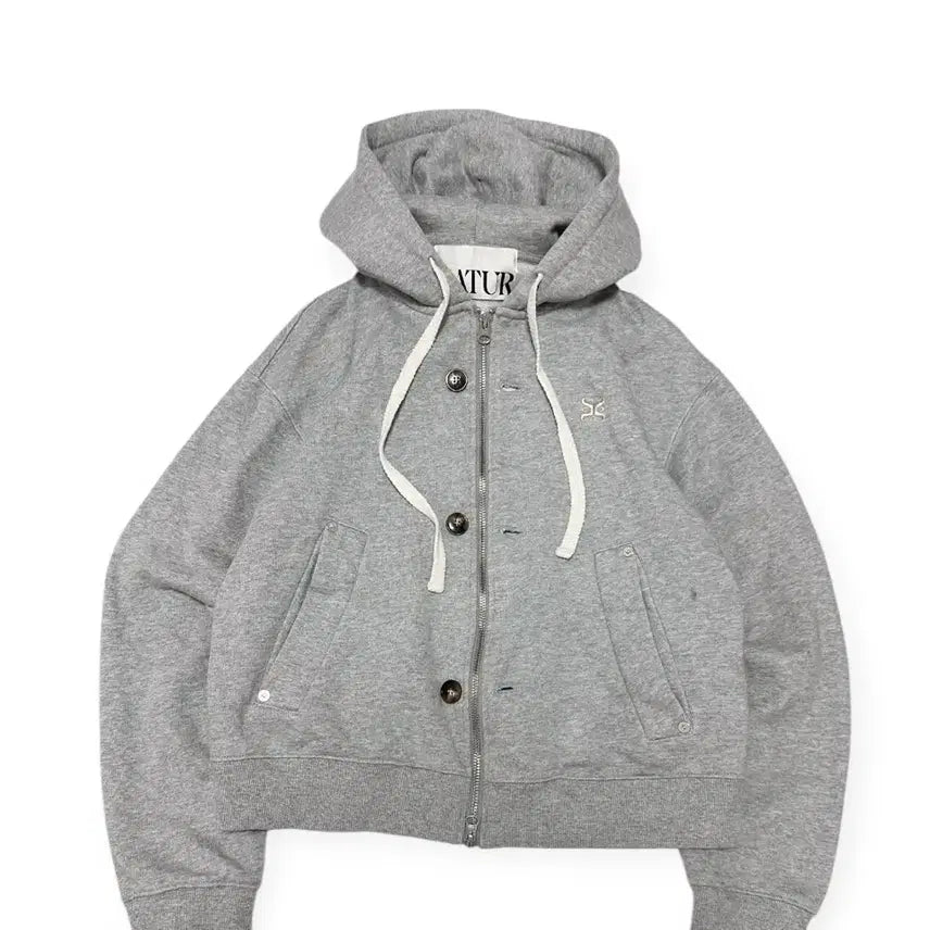 [BUNJANG] SATUR Theo Two-Way Zip-Up Hoodie / SATUR 세터 테오 투웨이 후드집업
