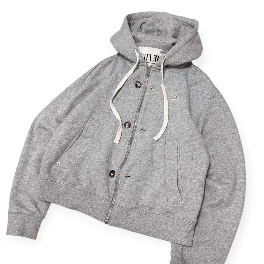 [BUNJANG] SATUR Theo Two-Way Zip-Up Hoodie / SATUR 세터 테오 투웨이 후드집업