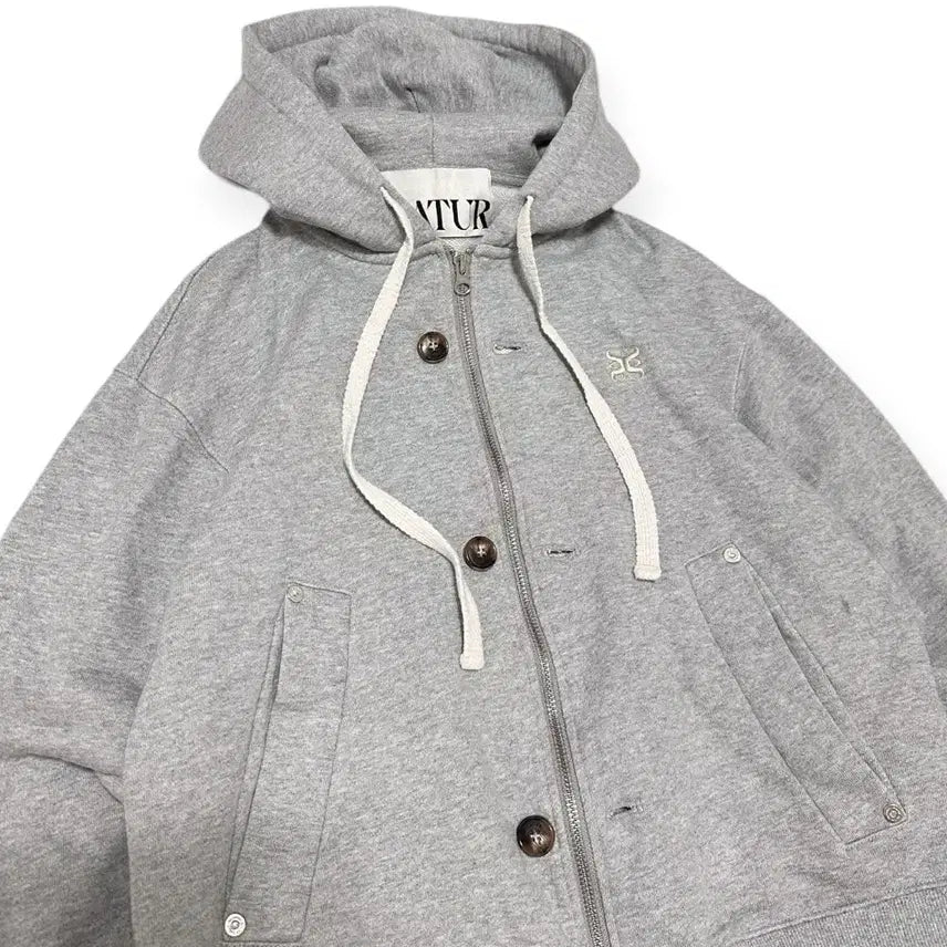 [BUNJANG] SATUR Theo Two-Way Zip-Up Hoodie / SATUR 세터 테오 투웨이 후드집업