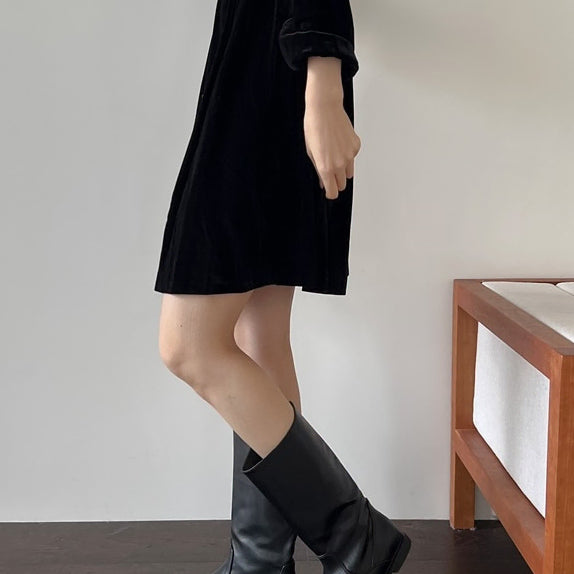 [SOLD OUT] 새상품 블랙 미들부츠 230사이즈 판매