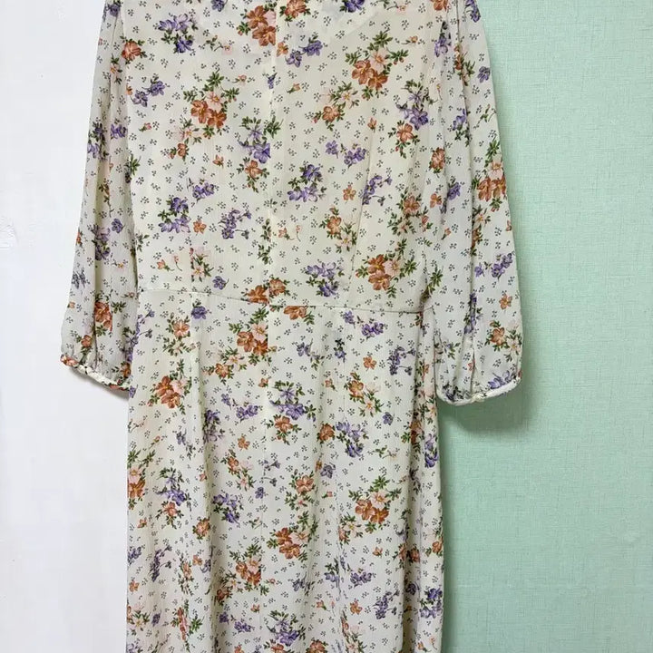 [BUNJANG] Clovis Floral Print Chiffon Dress / 클로비스 플라워패턴 쉬폰원피스