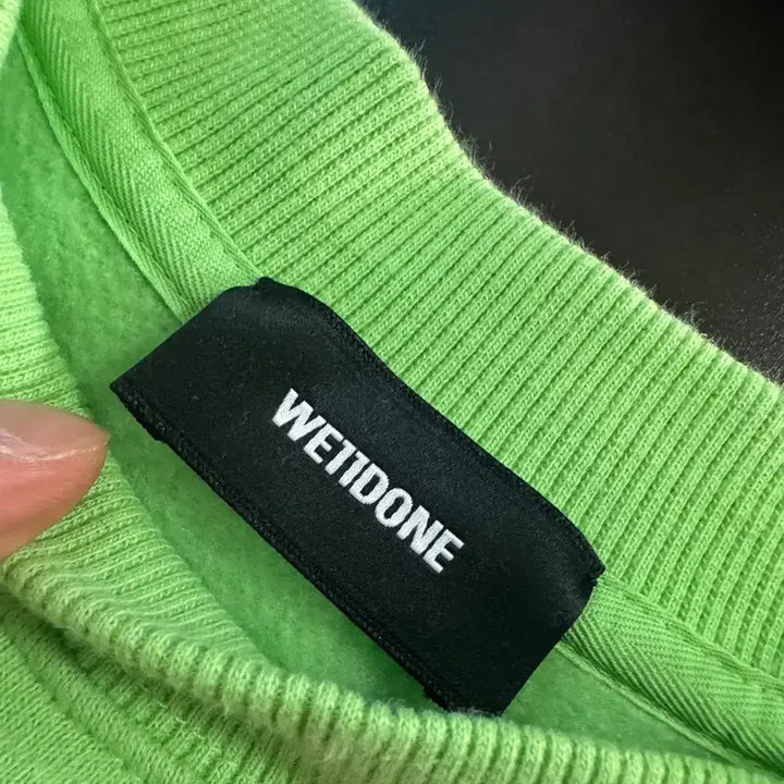 [BUNJANG] We11done Oversized Fluorescent Sweatshirt / 정품!! 웰던 We11done 빅 사이즈 형광 맨투맨 2XL ~ 3XL