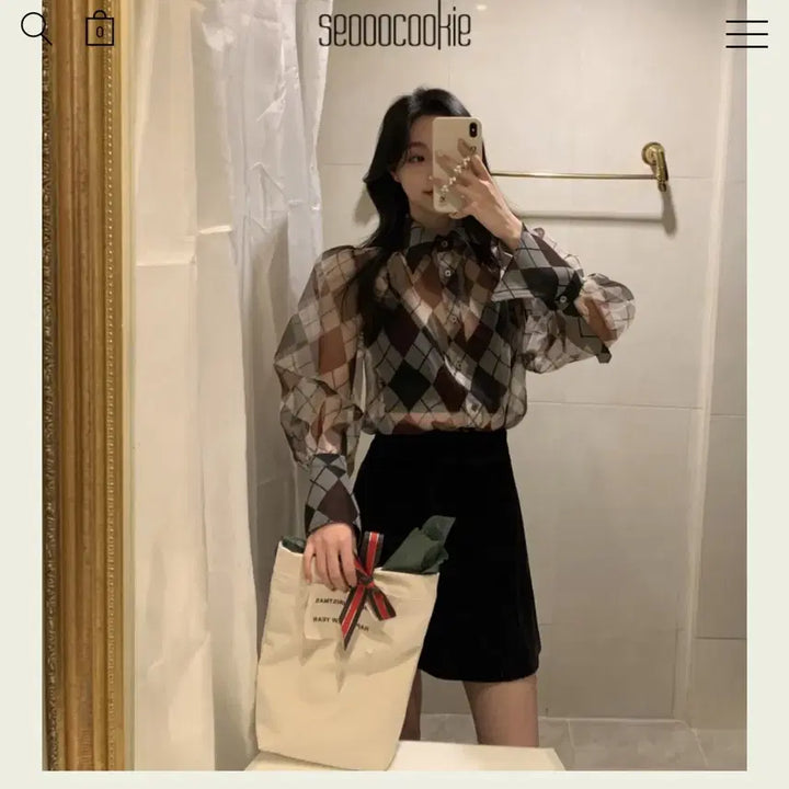 [BUNJANG] Seo Cookie Velvet Set (Black) - Blouse, Vest, Skirt / 서쿠키 벨벳 세트 (블랙)