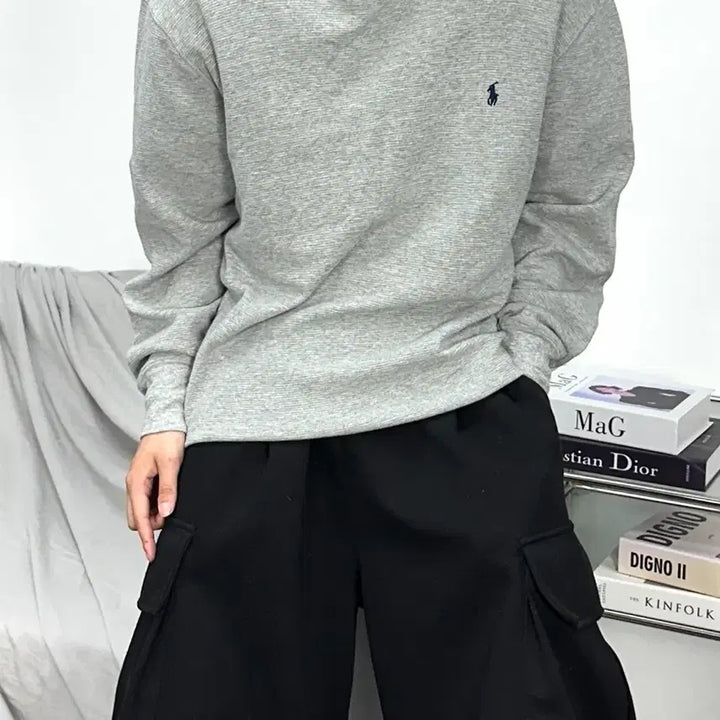 [BUNJANG] Polo Ralph Lauren Grey Waffle T-Shirt XL / 폴로 랄프로렌 그레이 와플티 XL