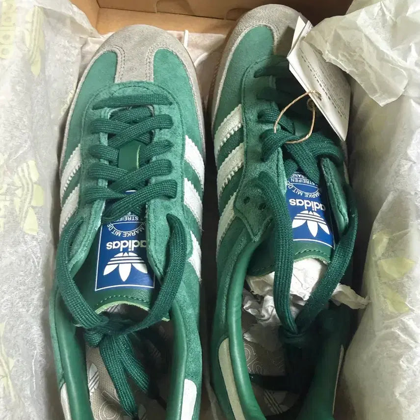 [BUNJANG] Adidas Samba OG - Green/White Sneakers / 아디다스 삼바 OG - 그린:화이트 / ID2054