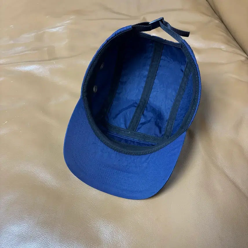 [SOLD OUT] 슈프림 캠프캡 모자 박스로고 워시드 나일론 네이비