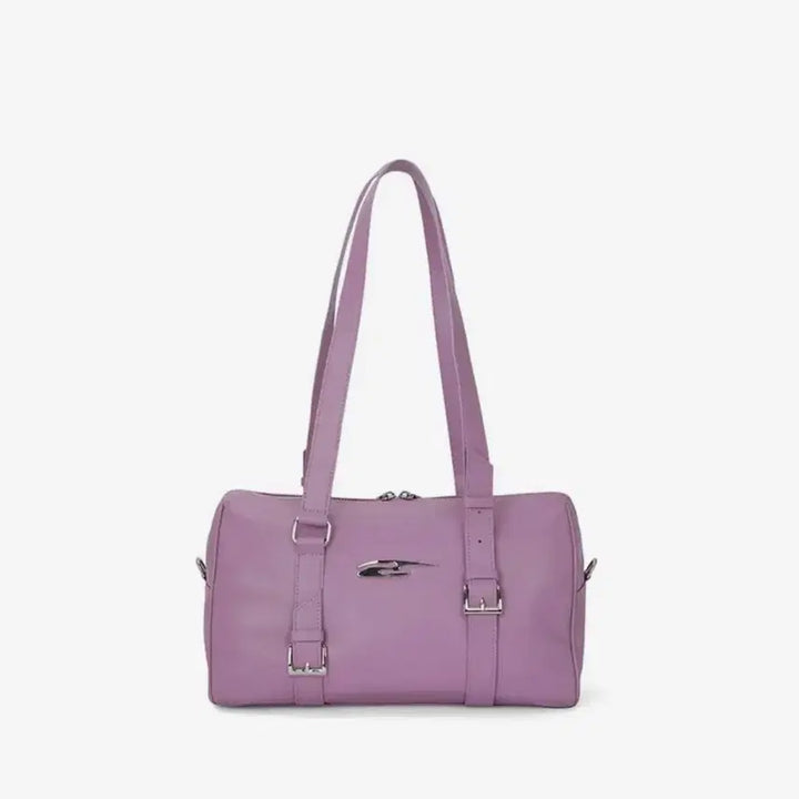 [BUNJANG] YIEEL Plaque Belt Tote Bag - Purple / 와이이이엘 PLAQUE BELT TOTE BAG PURPLE