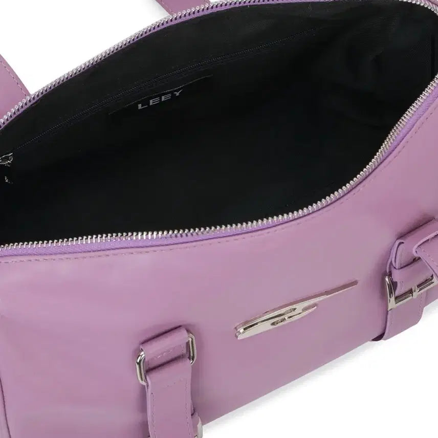 [BUNJANG] YIEEL Plaque Belt Tote Bag - Purple / 와이이이엘 PLAQUE BELT TOTE BAG PURPLE
