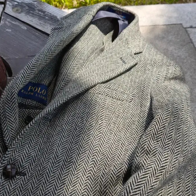 [BUNJANG] Polo Ralph Lauren Herringbone Tweed Jacket / 폴로 랄프로렌 헤링본 트위드 자켓
