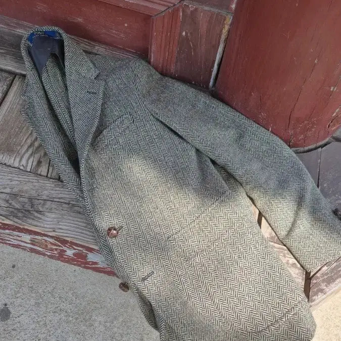 [BUNJANG] Polo Ralph Lauren Herringbone Tweed Jacket / 폴로 랄프로렌 헤링본 트위드 자켓