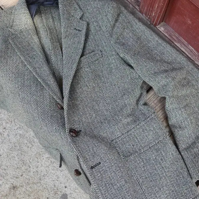 [BUNJANG] Polo Ralph Lauren Herringbone Tweed Jacket / 폴로 랄프로렌 헤링본 트위드 자켓