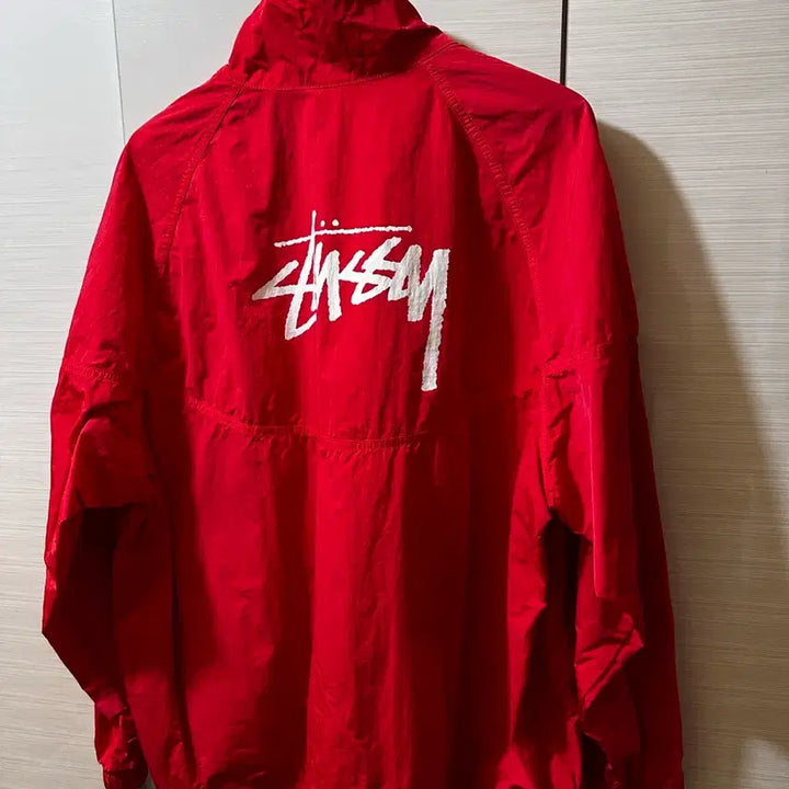 [BUNJANG] Nike Stussy Windrunner Jacket Habanero Red / [XL] 나이키 스투시 윈드러너 자켓 하바네로 레드