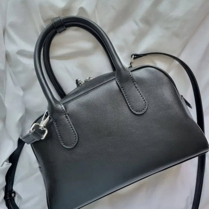 [BUNJANG] 8 Seconds Black Top Handle Bowling Bag Handbag / 에잇세컨즈 검정 탑핸들 가방 블랙 핸드백 볼링백 크로스백 골프백 보스턴백