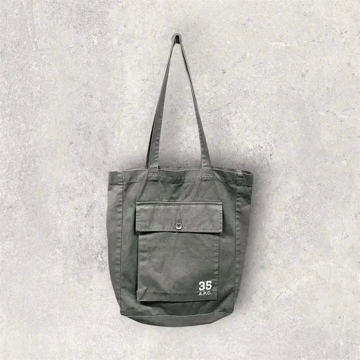 [BUNJANG] A.P.C 35th Anniversary Respect Tote Bag / A.P.C 35주년 기념 리스펙트 토트백 카키 (B310)