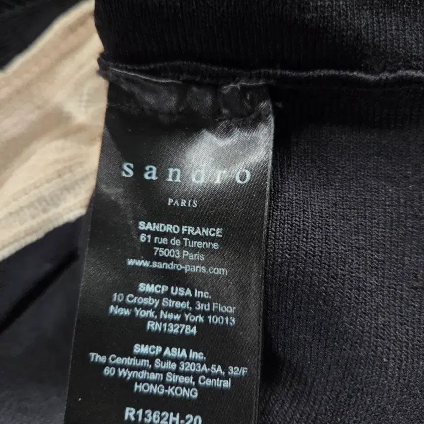 [SOLD OUT] 산드로 블랙 앤 크림 톤 니트 롱 원피스