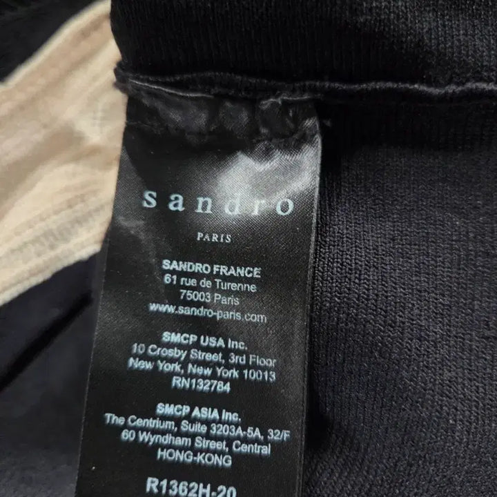 [SOLD OUT] 산드로 블랙 앤 크림 톤 니트 롱 원피스