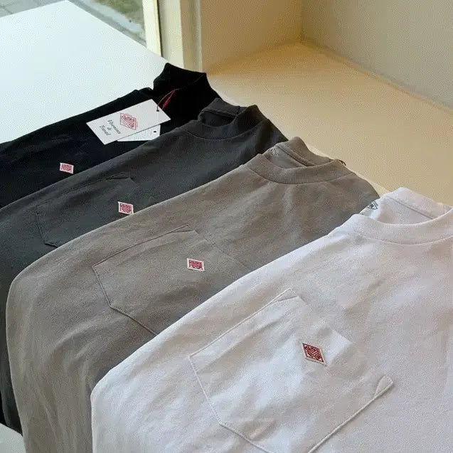 [BUNJANG] DANTON Pocket Short Sleeve T-shirt / DANTON 단톤 포켓 반팔 티셔츠