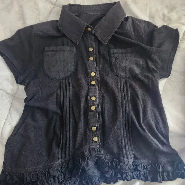 [BUNJANG] Japanese Vintage Frill Top / 일본 빈티지 공포게임여주룩 프릴 상의 y2k