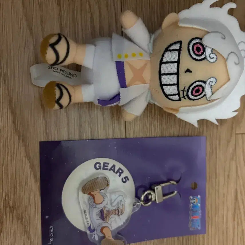 [BUNJANG] One Piece Luffy Gear 5 "Nika" Epoxy Acrylic Keychain / 원피스 전시회 루피 니카 에폭시 아크릴 키링, 인형 키링