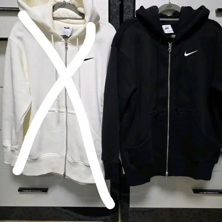 [BUNJANG] Nike Hooded Zip-up Black / 나이키 후드집업 블랙
