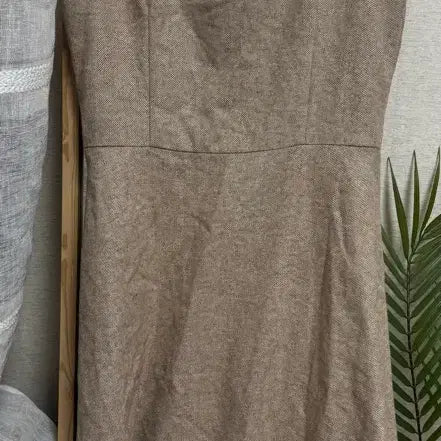 [BUNJANG] Attrangs Beige V-neck Bustier Long Dress / 아뜨랑스)뷔스티에 원피스
