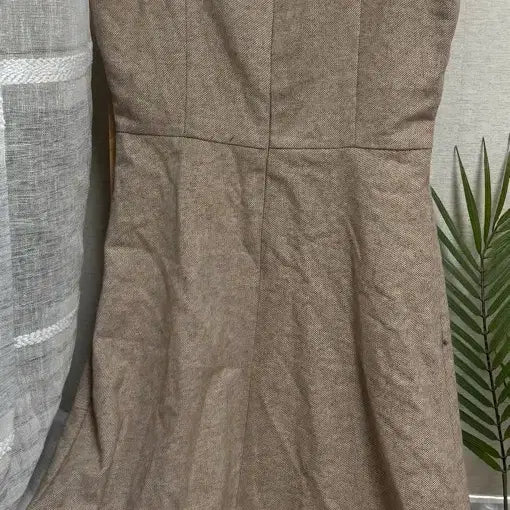 [BUNJANG] Attrangs Beige V-neck Bustier Long Dress / 아뜨랑스)뷔스티에 원피스