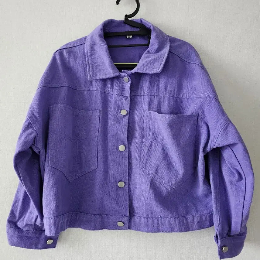 [BUNJANG] Purple Denim Jacket / 보라색 데님 자켓