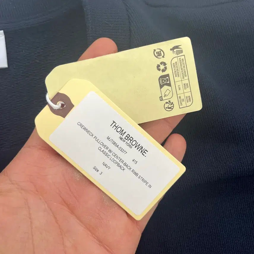 [BUNJANG] Thom Browne Back Stripe Sweatshirt Size 3 / 톰브라운 백삼선 맨투맨 3사이즈 택 안뗀 미착용 새상품