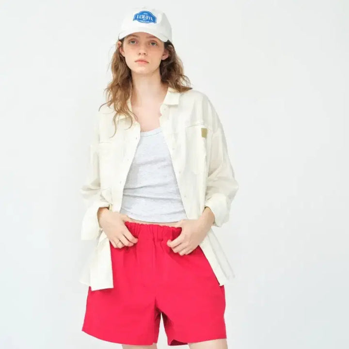 [BUNJANG] Unusual Market White Cotton Ball Cap / unum 언유즈얼마켓 볼캡 모자 화이트