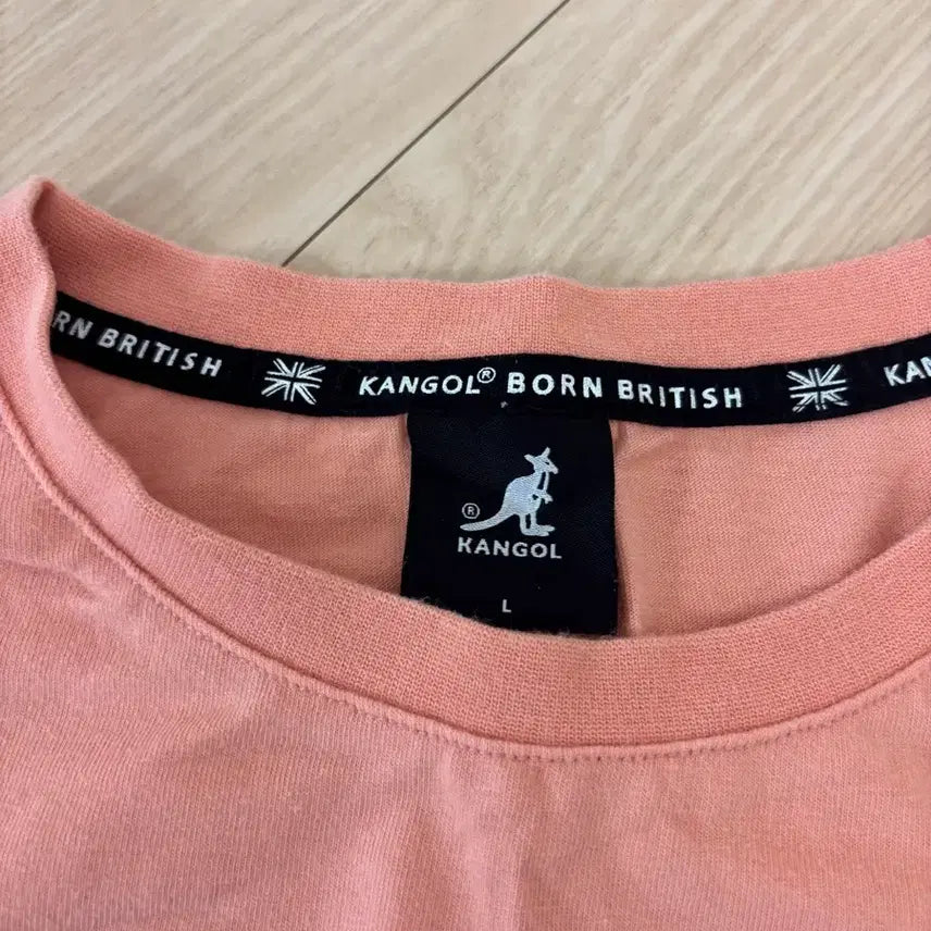 [BUNJANG] Kangol Pink Logo T-shirt / 캉골 반팔티 L