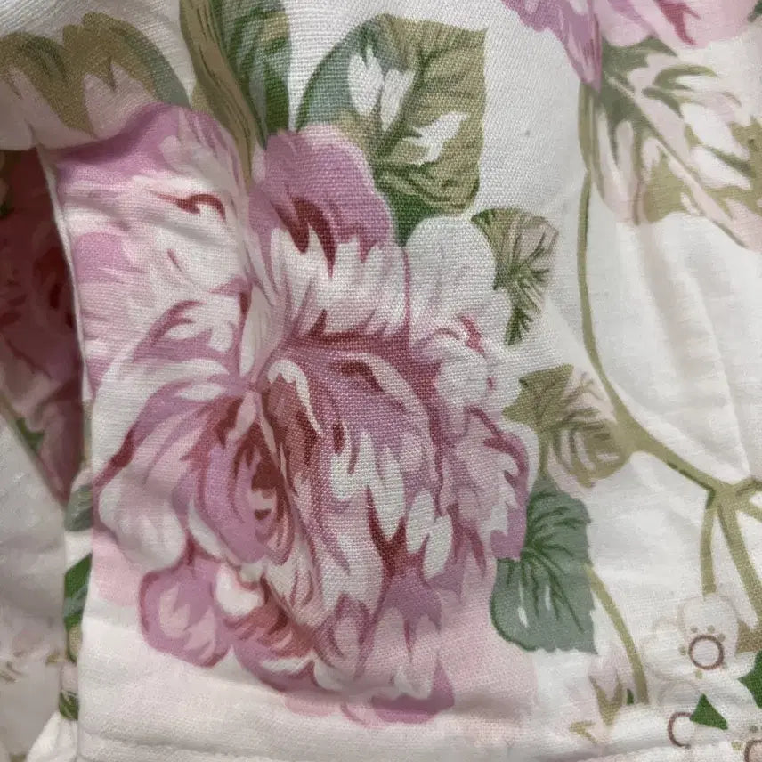 [BUNJANG] Vintage Rose Cotton Long Dress / 빈티지 플라워 롱 원피스