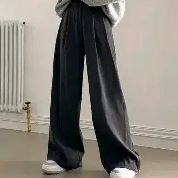 [BUNJANG] Avely Charcoal Wide Slacks / 챠콜 와이드 슬랙스 에이블리 지그재그