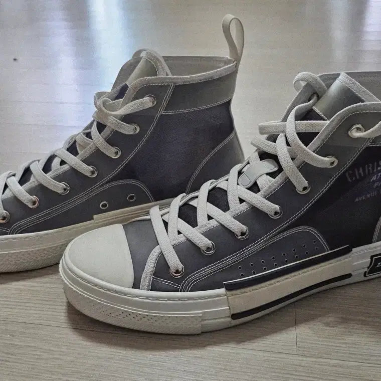 [BUNJANG] Dior B23 High-Top Sneakers Grey / 디올 B23 하이탑 스니커즈 그레이