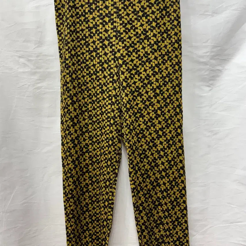 [BUNJANG] Pleats Please Issey Miyake Yellow Check Pattern Pants / 플리츠플리즈 이세이미야케 옐로우 체크 패턴 바지3사이즈(정품)