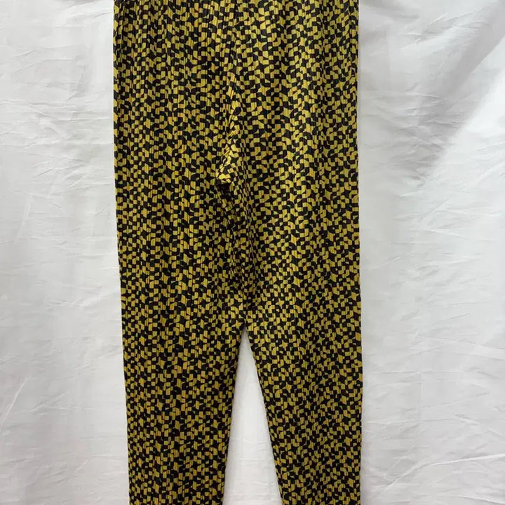 [BUNJANG] Pleats Please Issey Miyake Yellow Check Pattern Pants / 플리츠플리즈 이세이미야케 옐로우 체크 패턴 바지3사이즈(정품)