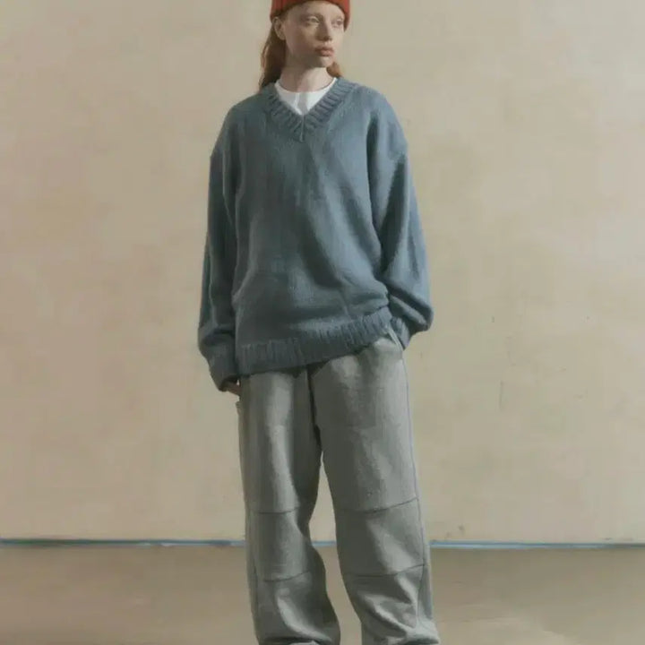 [BUNJANG] Takeasy Alpaca V-Neck Knit L / 테이크이지 알파카 브이넥 니트 L