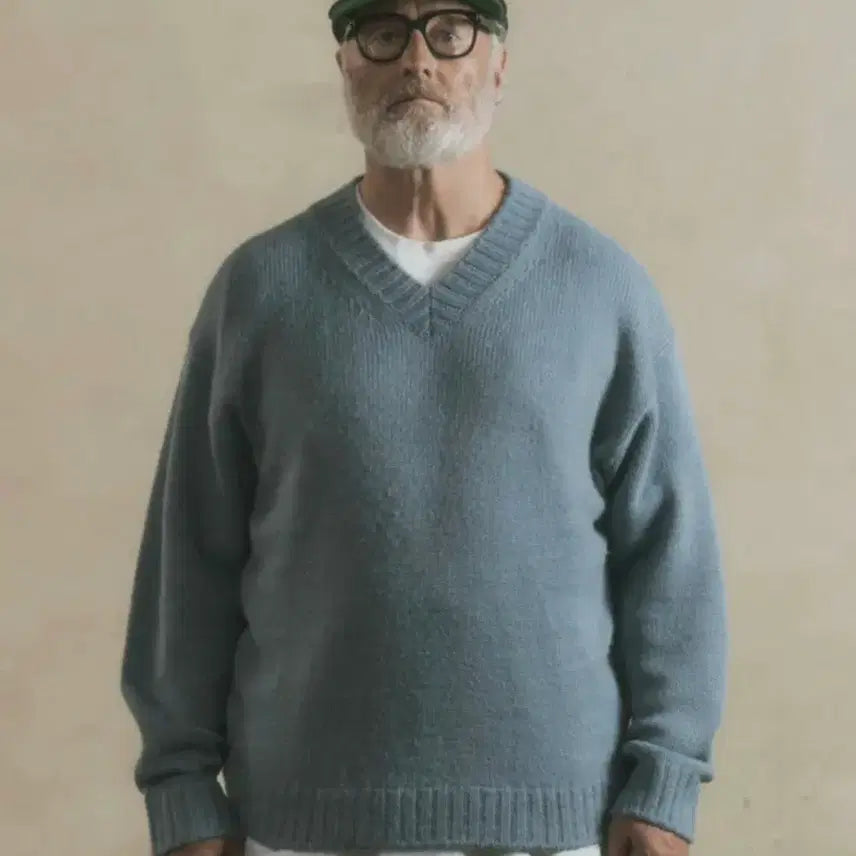 [BUNJANG] Takeasy Alpaca V-Neck Knit L / 테이크이지 알파카 브이넥 니트 L